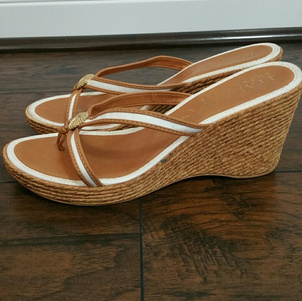 ITALIAN SHOEMAKERS wedge sandals
